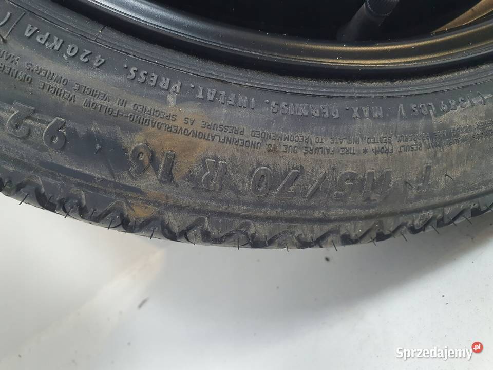 KOŁO DOJAZDOWE Opel Astra H dojazdówka 11570 R16 Samochodowe lubelskie Chełm