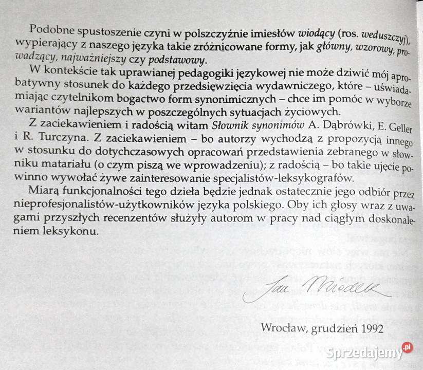 Słownik synonimów A Dąbrówka E Geller R Turczyn Chełm