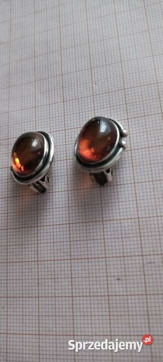 Klipsy Bursztyn Srebro Klipsy podlaskie Białystok