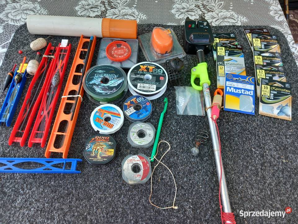 4 wędki spining teleskop bat akcesoria