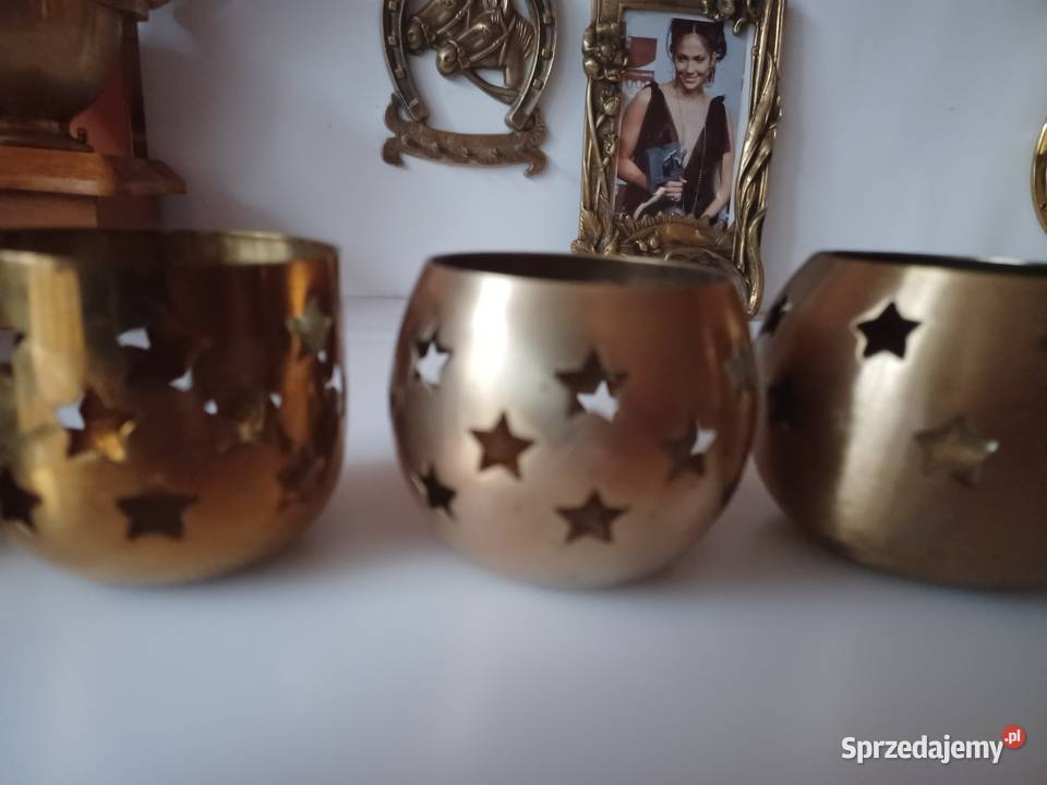 Piękne lampiony Mosiądz Kolekcja Poznań