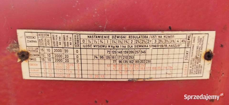 Siewnik konny 15 lejowy przerobiony do ciągnika Chrząszczówka