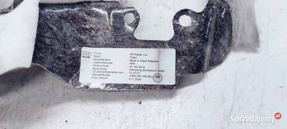 WYGŁUSZENIE SERWA POMPY AUDI A3 8P 8P1863923B osobowe Przystajń sprzedam