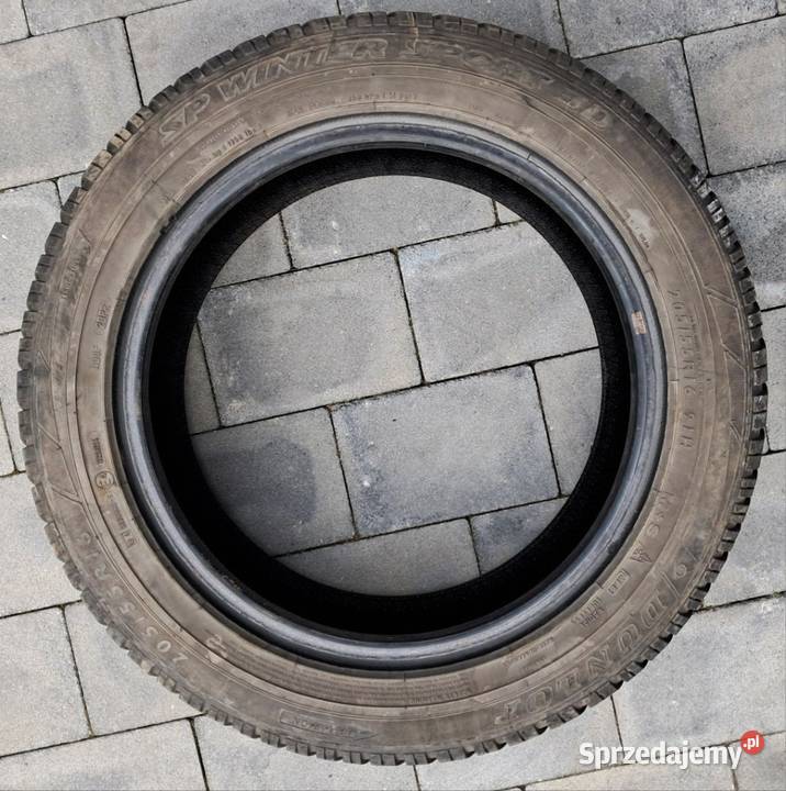 Opony zimowe 205 55 16 Dunlop komplet Samochodowe małopolskie Wolbrom