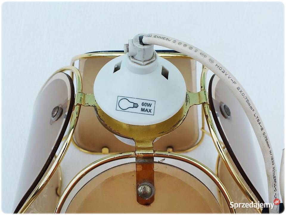Lampa wisząca szklane witraże z lat 8090tych lubuskie sprzedam