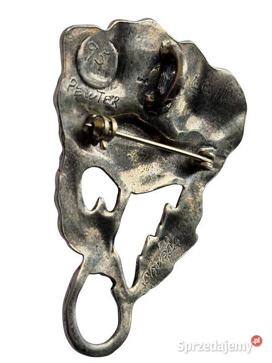 VINTAGE BROSZKA WISIOR CYNA JUBILERSKA SYGNOWANA Częstochowa sprzedam