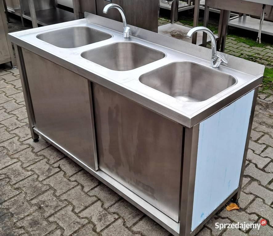 Zlew 3 Komorowy z Szafką Drzwi Suwane 1506085 Nowe Skalmierzyce sprzedam