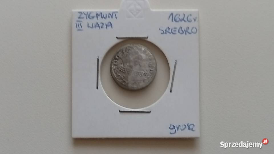 Moneta Zygmunt lll Waza 1626 r Wilno Srebro Mosina