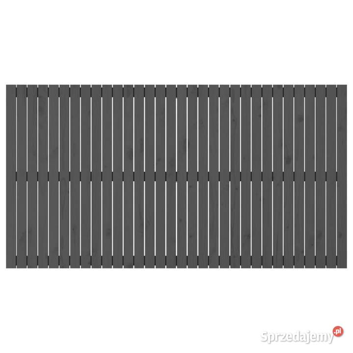 Wezgłowie łóżka szare 204x3x110 lite drewno sprzedam