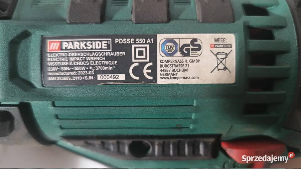 Klucz udarowy PARKSIDE 550W Katowice