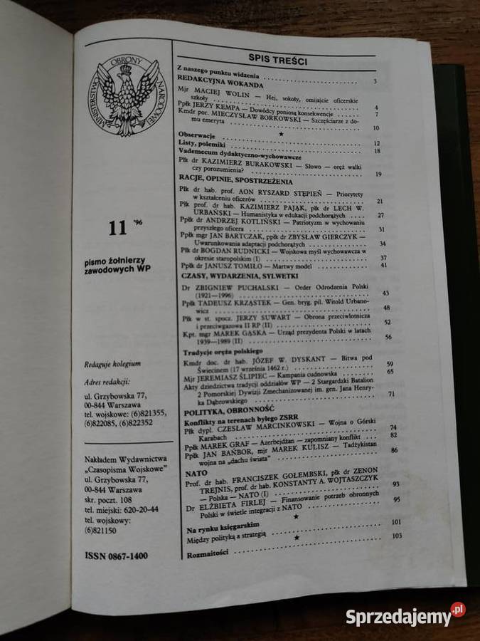 Wojsko i wychowanie Pismo żołnierzy zawodowych Kraków
