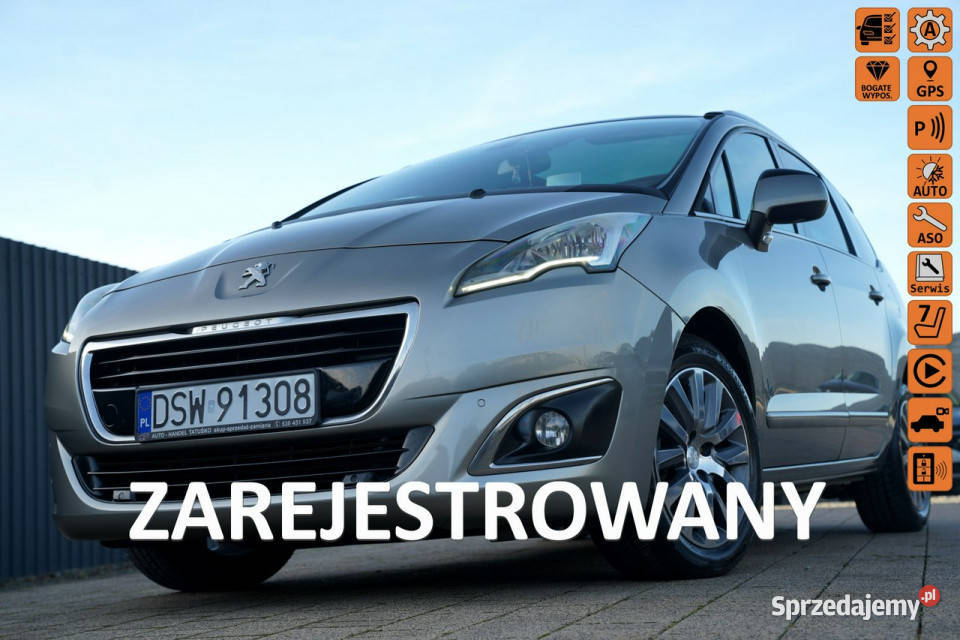 Peugeot 5008 ALLURE automat6 nawi PANORAMA Otmuchów sprzedam