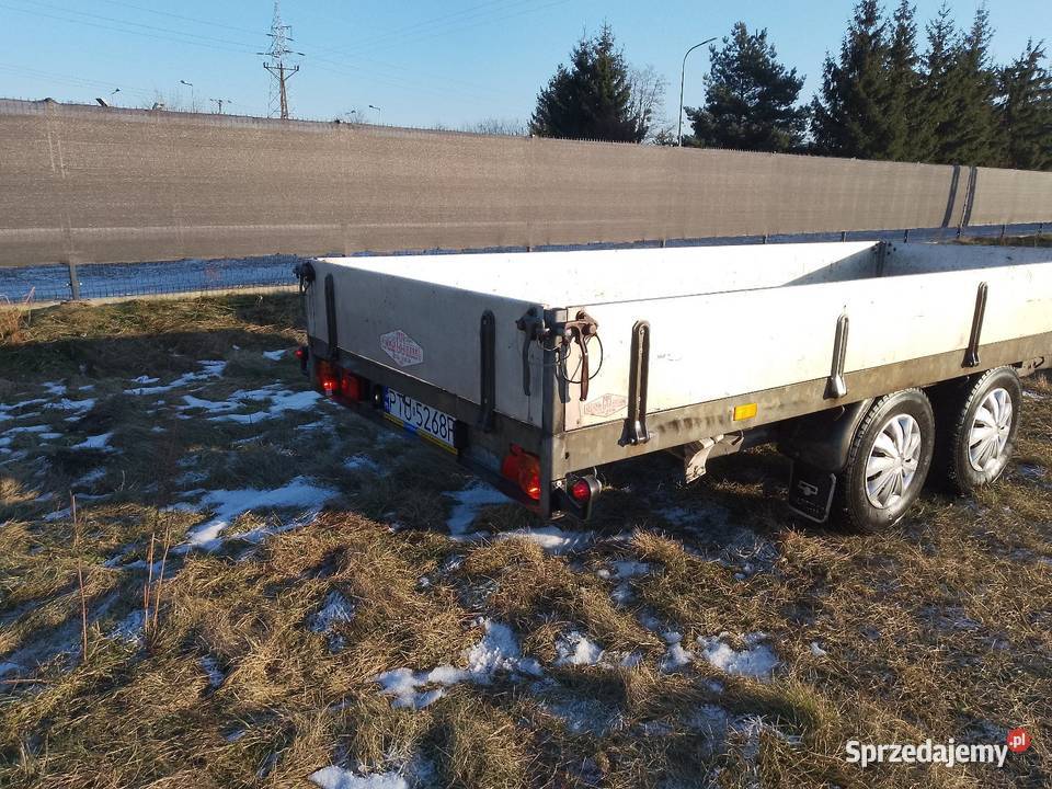 Przyczepa przyczepka ciężarowa dwuosiowa Turek