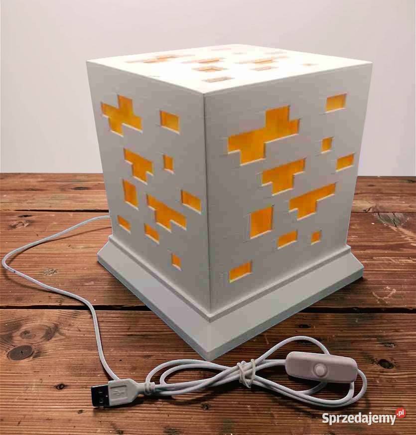 Minecraft Lampka Nocna LED Dekoracja Stojąca 3D Gorzów Wielkopolski
