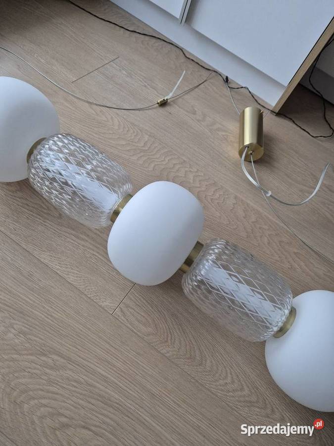 Duża lampa wisząca Caro złota LED Milagro Lampy wiszące Warszawa sprzedam