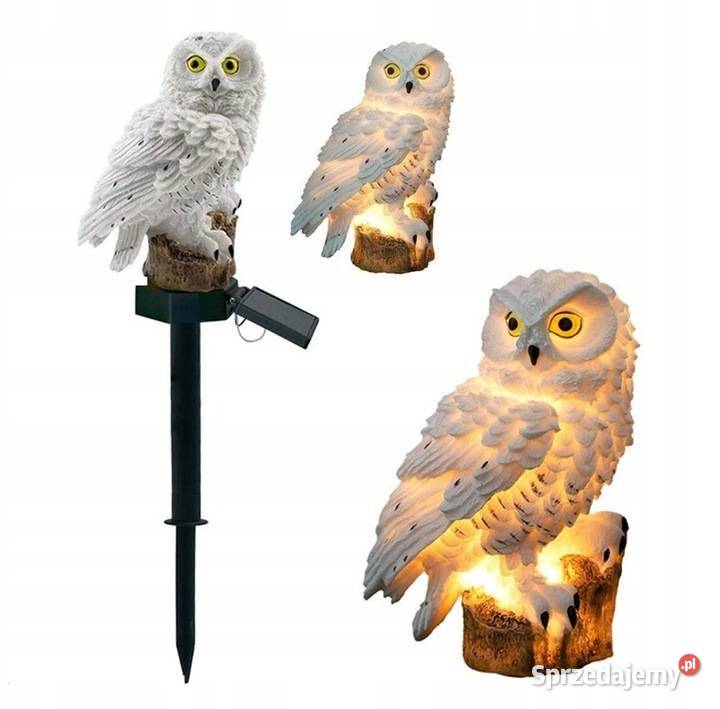 Lampa ogrodowa led Solarna sowa z czujnikiem Ogród Dębica