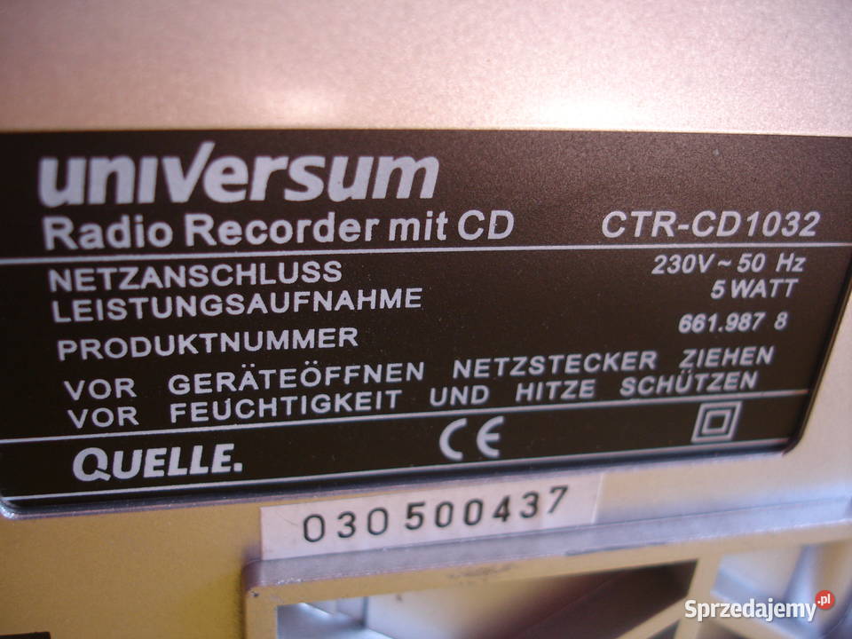 Radiomagnetofon z CD UNIVERSUM CTRCD1032
