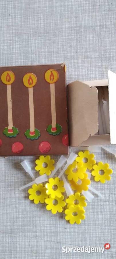 Świeczki tortowe z lichtarzykami Inowrocław PRL Koło