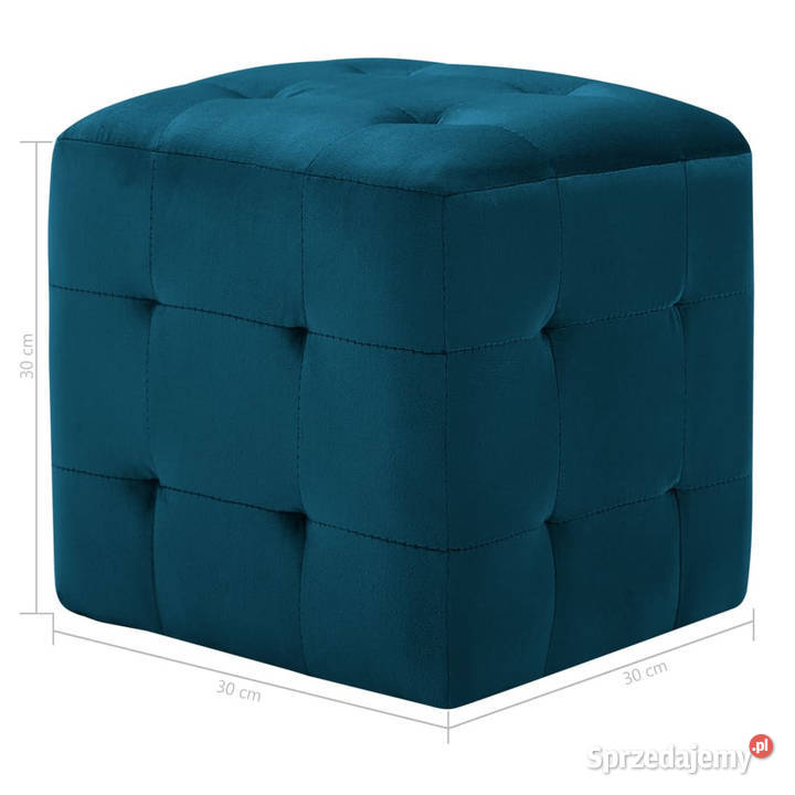 Szafki nocne 2 niebieskie 30x30x30 aksamit mazowieckie Warszawa sprzedam