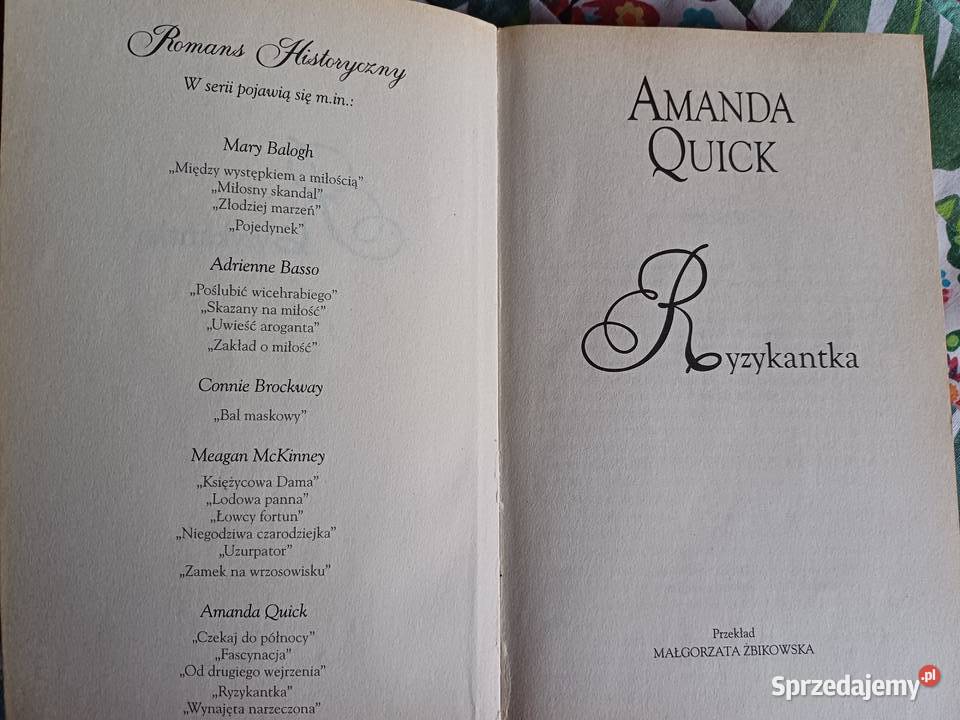 Ryzykantka Amanda Quick Kraków