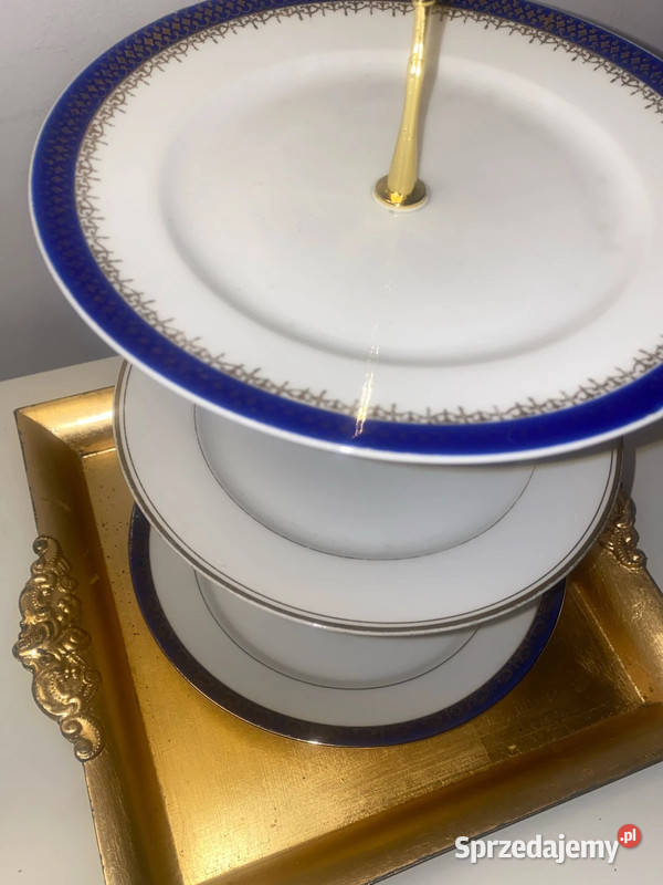 trzy poziomowa patera porcelanowa niemiecka małopolskie Kraków