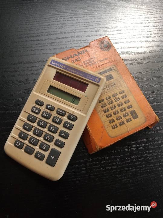 Stary Kalkulator SHARP Solarny Elsi Mate Retro Pozostałe Ruda Śląska