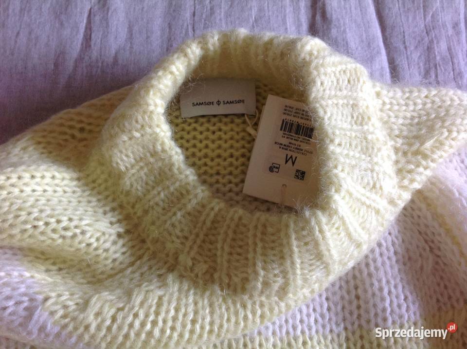 Piękny Sweter damski SAMSOE SAMSOE r M Moher Nowa Sól sprzedam