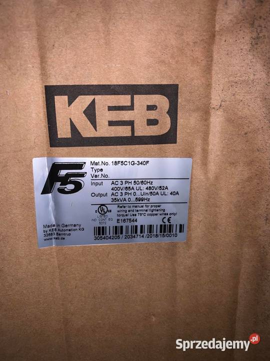 KEB 18F5C1G340F Inverter 22kW mazowieckie Warszawa sprzedam