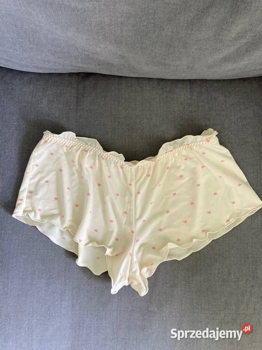 Spodenki szorty do spania kremowe serduszka podkarpackie Rzeszów