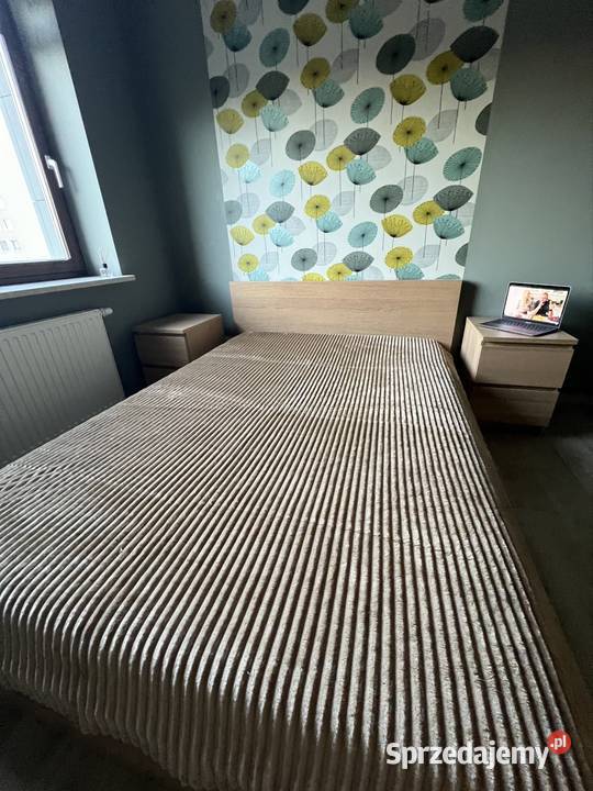 Pled Narzuta w paski beżowy 160x200 mazowieckie