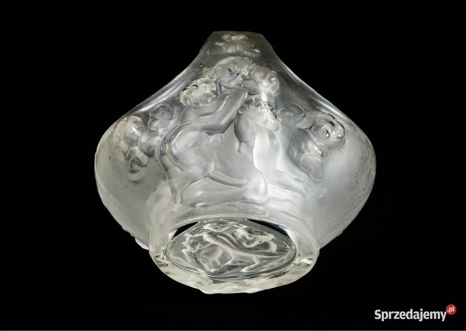 Szklany koszyk proj C Schlevoghta Ingrid lata 30 Warszawa