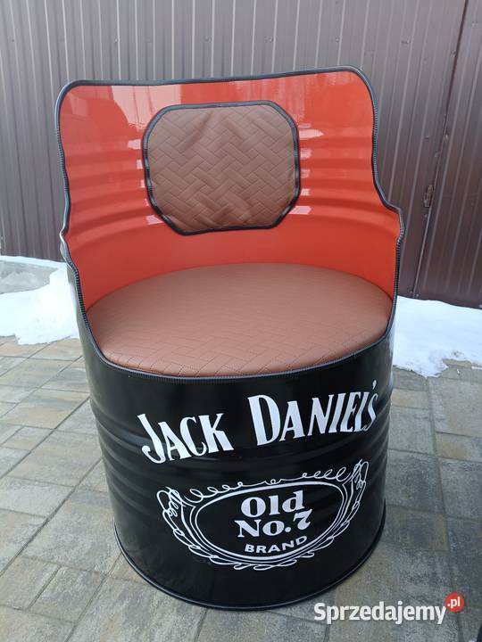 Meble z metalowych beczek Fotel Stolik Eko skóra małopolskie Olkusz