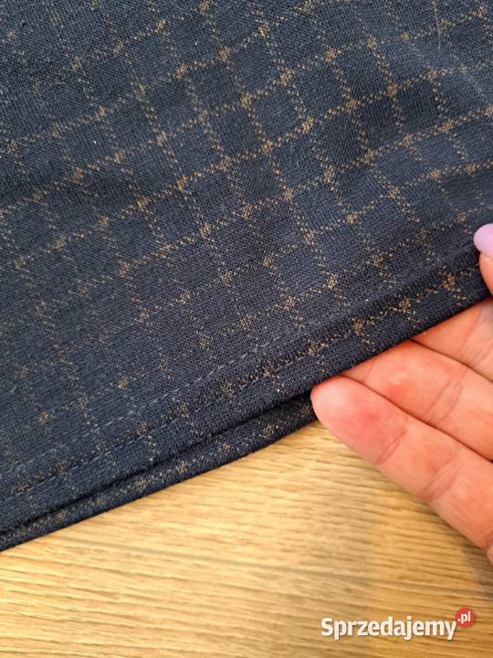 Granatowa spódnica w kratkę Innocence rozmiar 38 Ołówkowa  Spódnice i sukienki Trąbki Wielkie