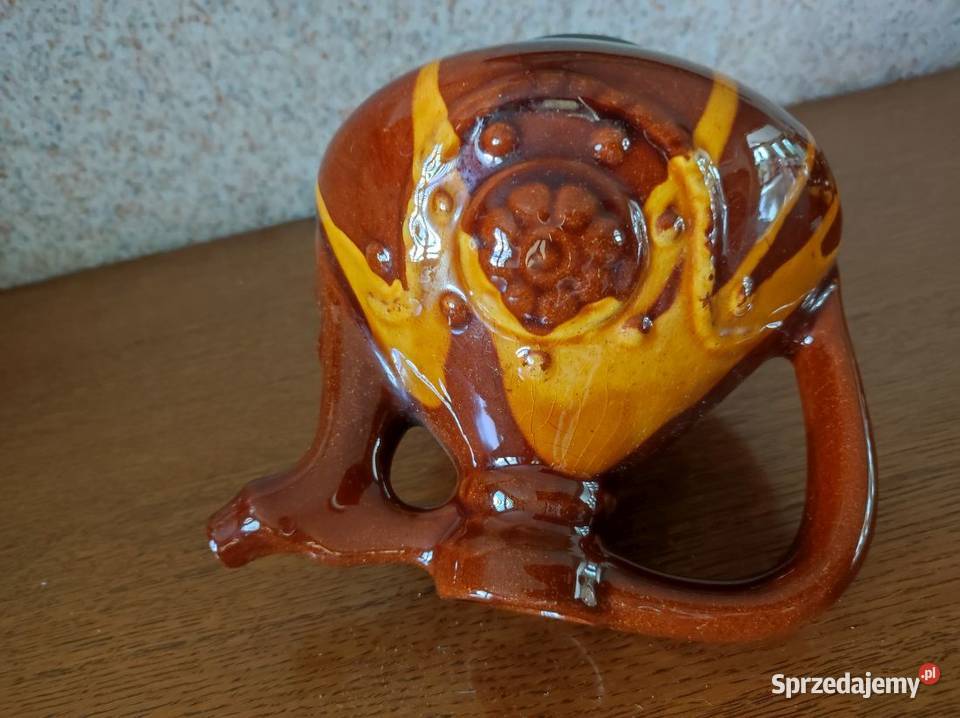 porcelit kamionka wypalany zestaw kubeczki Kielce sprzedam