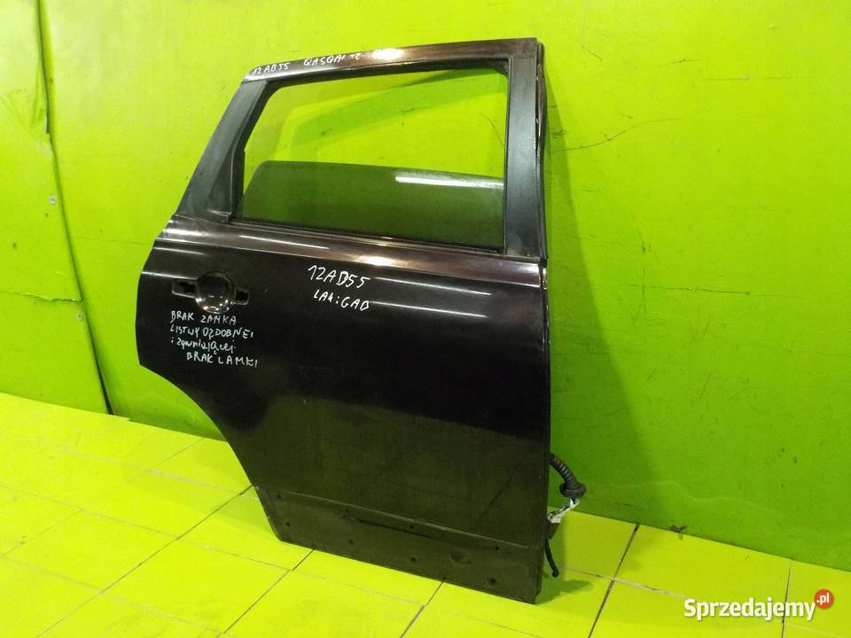 NISSAN QASHQAI J10 I 2 09r 5D drzwi prawe tyl mazowieckie Suków