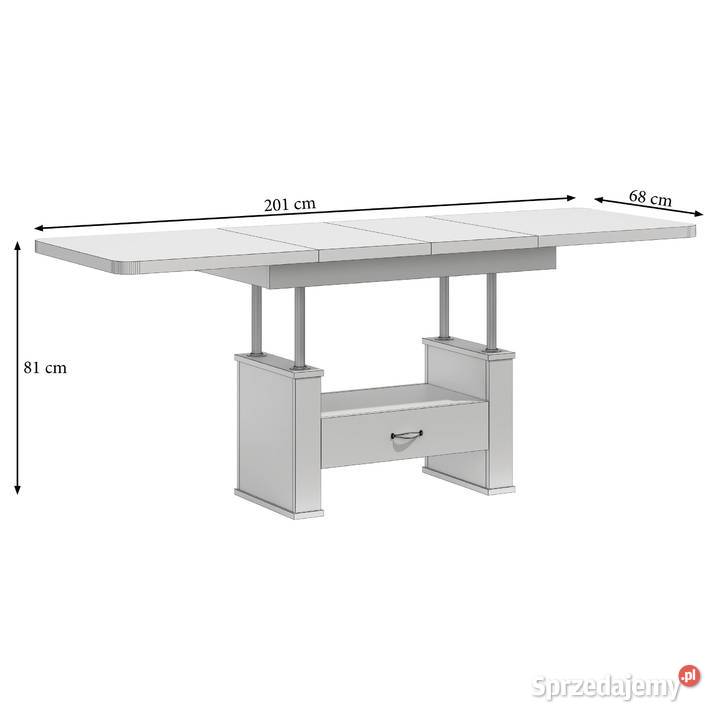 ŁAWA ŁAWOSTÓŁ ROZKŁADANY Z SZUFLADĄ ZAOWALONE Radomsko