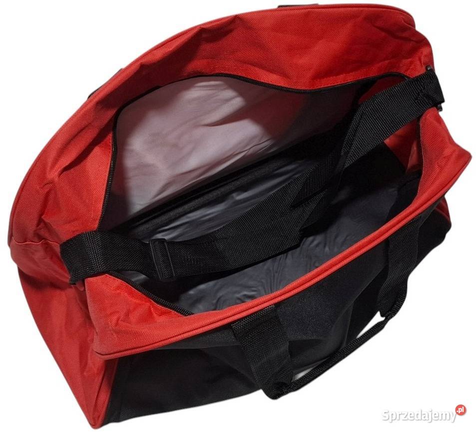 Torba sportowa czerwonoczarna 22x27x45