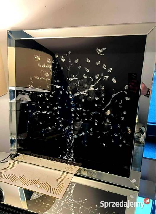 Lustrzany obraz z kryształkami Glamour Drzewko Golkowice sprzedam