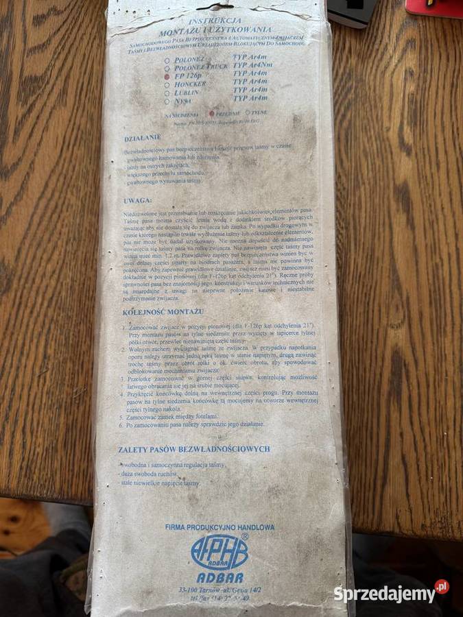 Pasy bezpieczeństwa Wrocław