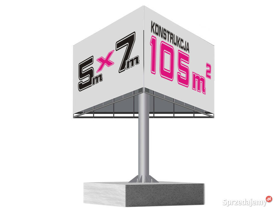 projekt konstrukcja 5m x 7 m billboard trójkąt Biznes i Przemysł Trzebinia sprzedam