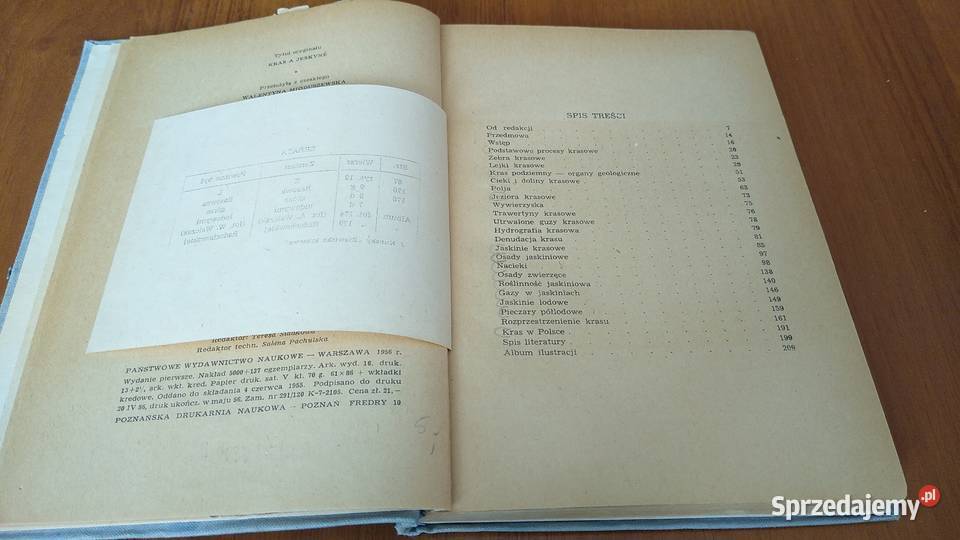 Zjawiska krasowe Josef Kunsk Rok wydania 1956 pomorskie Gdańsk sprzedam