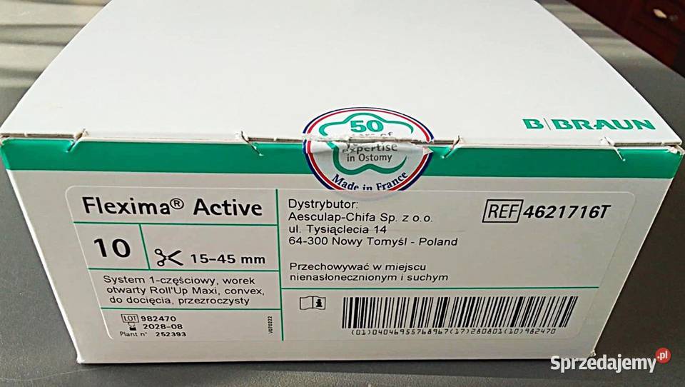 Worek stomijny FLEXIMA Active Maxi otwarty Sprzęt medyczny