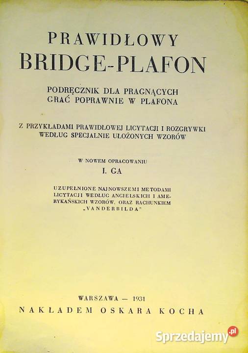 Prawidłowy bridgeplafon Kraków