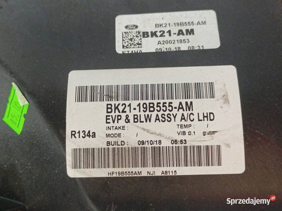 NAGRZEWNICA AC MANUALNA BK2119B555AM MK8 Ford