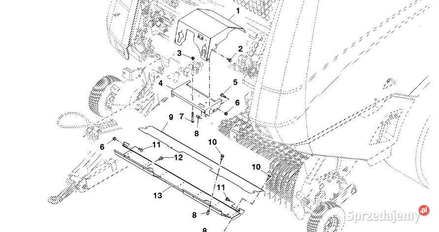 John Deere 960 Podpora CC129647 Rama pokrywy wielkopolskie Jastrzębniki
