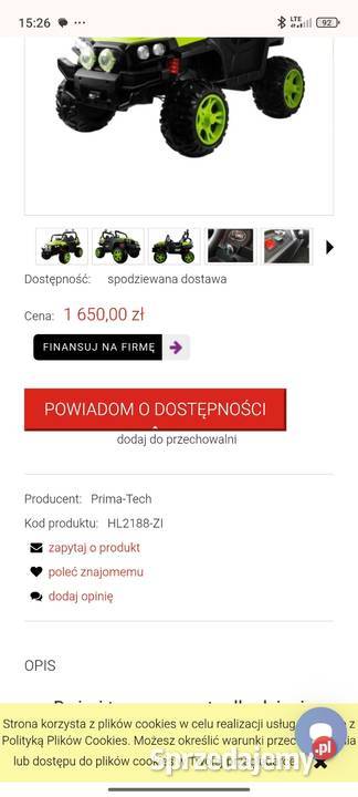 Auto na akumulator Myszków