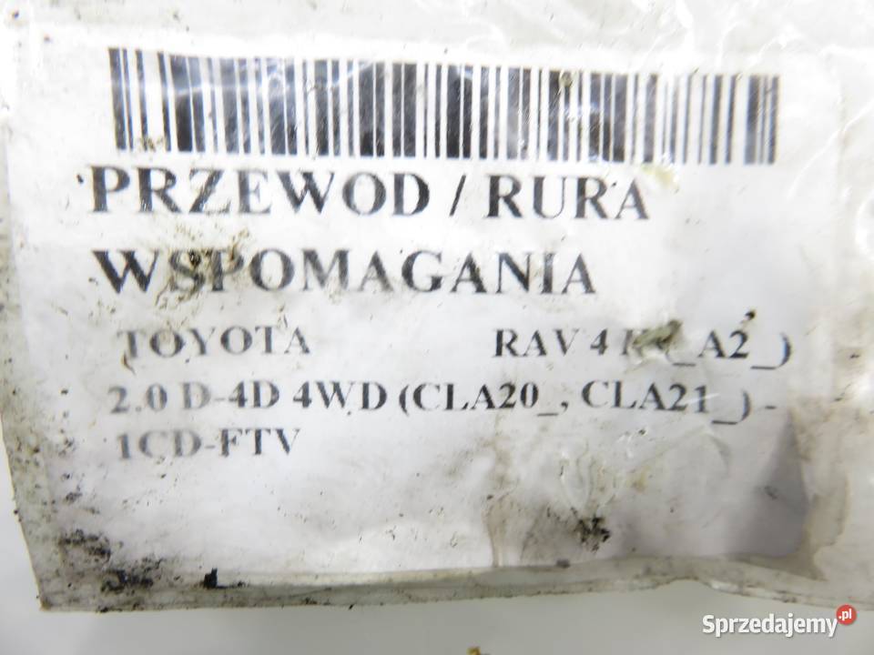 PRZEWÓD WSPOMAGANIA TOYOTA RAV 4 II 20 D4D Części samochodowe