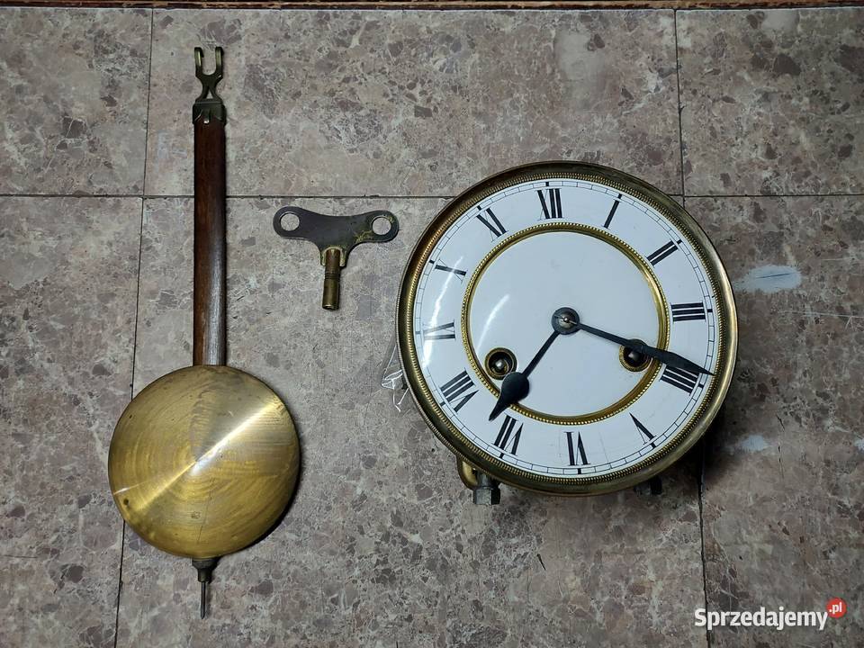 142 Zestaw mechanizm starego zegara Junghans A20 Tczew