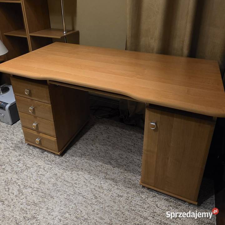 Biurko z szufladami i półkami 67cm Lublin