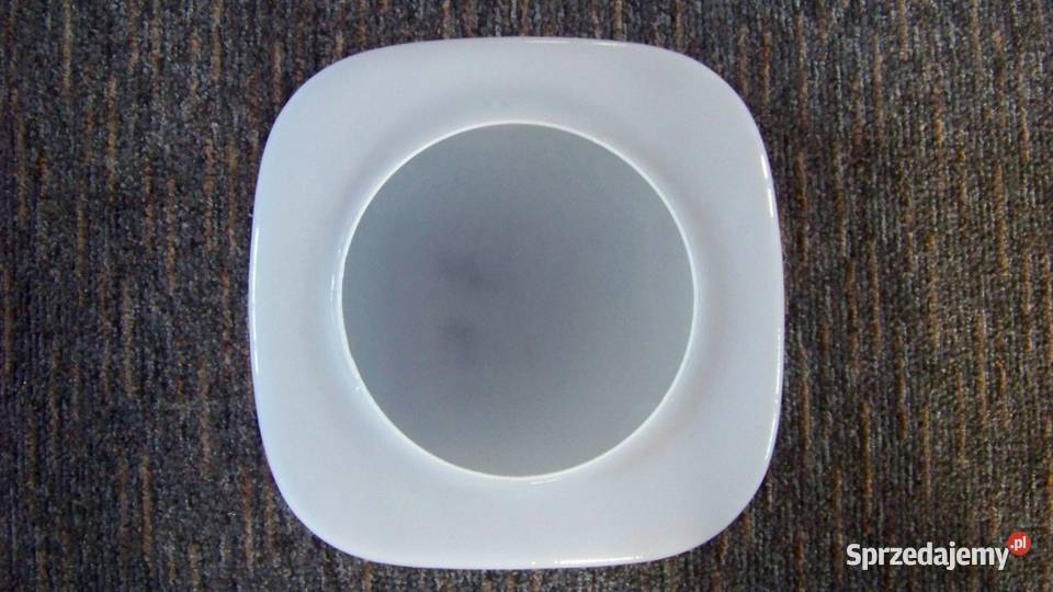 Lampa Plafon Szklany Klosz Kwadrat PRL